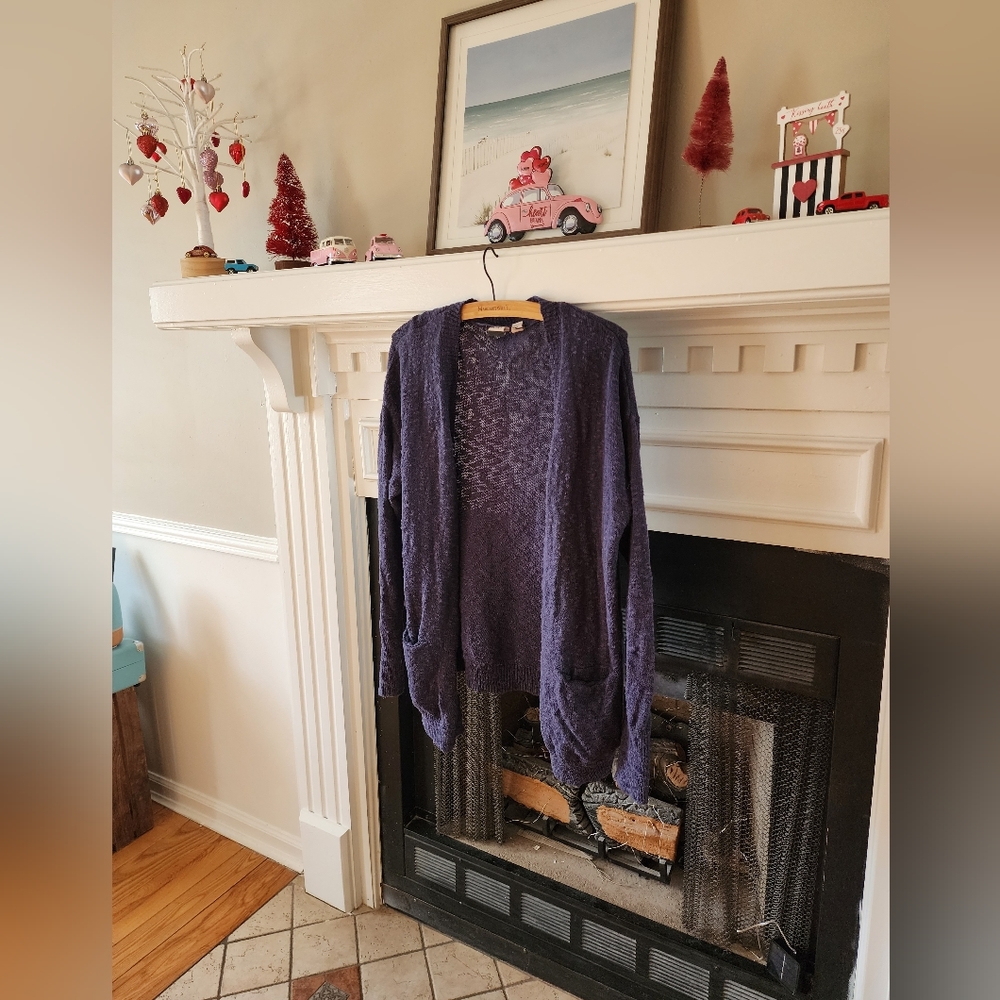 Navy cardigan